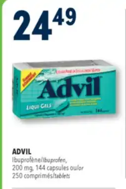 Familiprix Advil Liqui-Gels ibuprofen capsules 144un offer