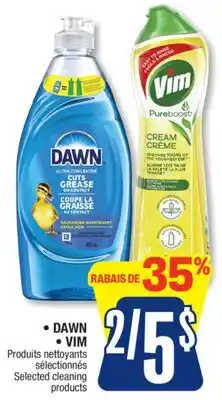 Jean Coutu DAWN, VIM Selected cleaning products offer