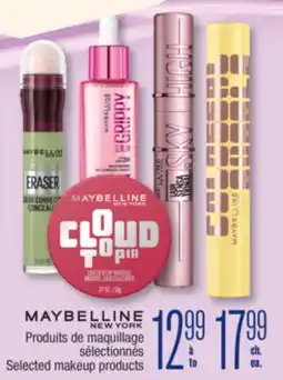Jean Coutu MAYBELLINE NEW YORK Selected makeup products offer