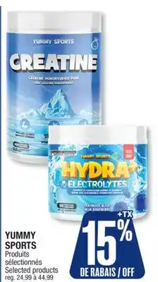 Jean Coutu YUMMY SPORTS Selected products offer