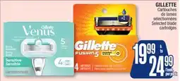 Jean Coutu GILLETTE Selected blade cartridges offer