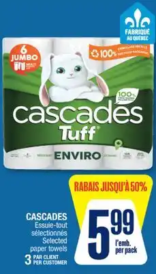 Jean Coutu CASCADeS Selected paper towels offer