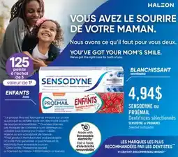 Jean Coutu SENSODYNE or PRONAMEL Selected toothpastes offer