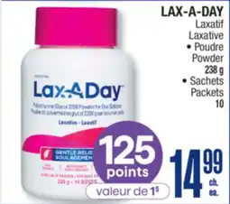 Jean Coutu LAX-A-DAY Laxative offer