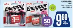 Jean Coutu ENERGIZER Max Batteries offer