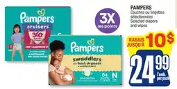 Jean Coutu PAMPERS Selected diapers and wipes offer