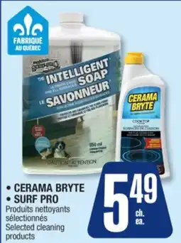 Jean Coutu CERAMA BRYTE, SURF PRO Selected cleaning products offer