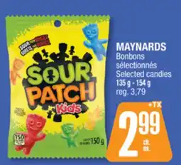 Jean Coutu MAYNARDS Selected candies offer