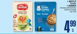 Jean Coutu NESTLÉ Cerelac, GERBER Selected cereals offer