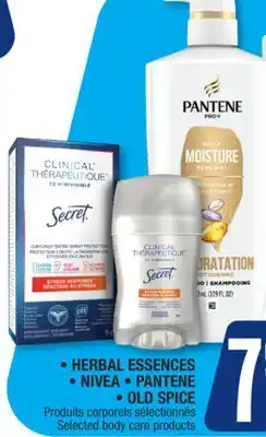 Jean Coutu HERBAL ESSENCES, NIVEA, PANTENE ,OLD SPICE Selected body care products offer