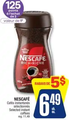 Jean Coutu NESCAFÉ Selected instant coffee offer