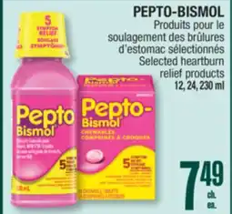 Jean Coutu PEPTO-BISMOL Selected heartburn relief products offer