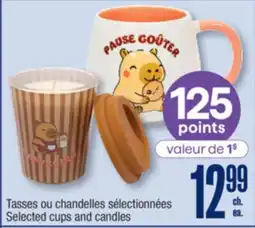 Jean Coutu Selected cups and candles offer