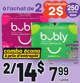 Metro eau pétillante Bubly | BUBLY SPARKLING offer