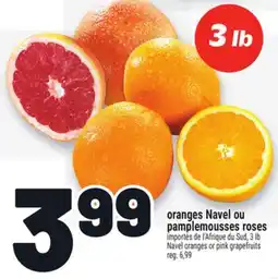 Metro ORANGES NAVEL OU PAMPLEMOUSSES ROSES | NAVEL ORANGES OR PINK GRAPEFRUITS offer