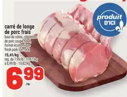 Metro CARRÉ DE LONGE DE PORC FRAIS | FRESH PORK LOIN RACK offer