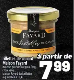 Metro RILLETTES DE CANARD MAISON FAYARD | MAISON FAYARD DUCK RILLETTES offer