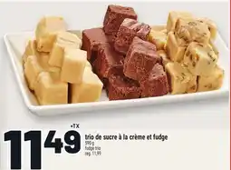 Metro TRIO DE SUCRE À LA CRÈME ET FUDGE | FUDGE TRIO offer