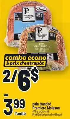 Metro PAIN TRANCHÉ PREMIÈREMOISSON | PREMIÈREMOISSON SLICED BREAD offer