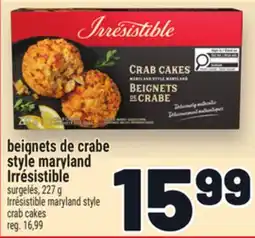 Metro BEIGNETS DE CRABE STYLE MARYLAND IRRÉSISTIBLE offer
