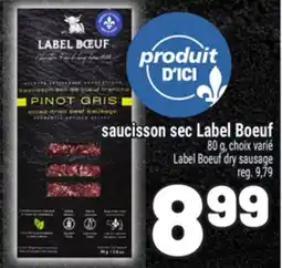 Metro SAUCISSON SEC LABEL BOEUF | LABEL BOEUF DRY SAUSAGE offer