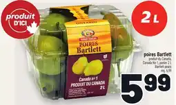 Metro POIRES BARTLETT | BARTLETT PEARS offer