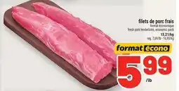 Metro FILETS DE PORC FRAIS offer