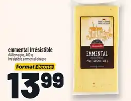Metro EMMENTAL IRRÉSISTIBLE | IRRÉSISTIBLE EMMENTAL CHEESE offer