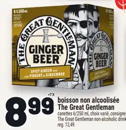 Metro BOISSON NON ALCOOLISÉE THEGREATGENTLEMAN | THEGREATGENTLEMAN NON-ALCOHOLIC DRINK offer