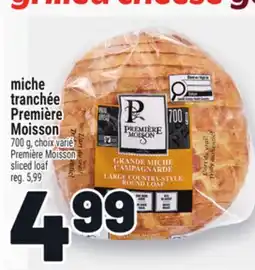 Metro MICHE TRANCHÉE PREMIÈRE MOISSON | PREMIÈREMOISSON SLICED LOAF offer