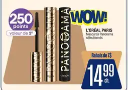 Jean Coutu L'OREAL PARIS Mascaras Panorama sélectionnés offer
