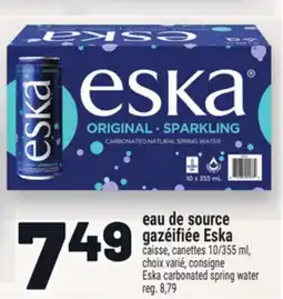 Metro ESKA CARBONATED SPRING WATER offer