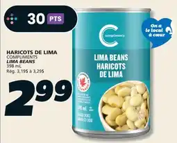 IGA COMPLIMENTS LIMA BEANS offer