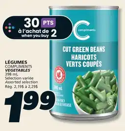 IGA LÉGUMES COMPLIMENTS offer