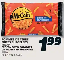 IGA McCAIN FROZEN FRIED POTATOES OR FROZEN HASHBROWNS offer
