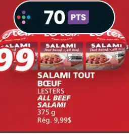 IGA ALL BEEF SALAMI offer