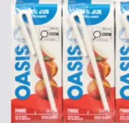 IGA OASIS FRUIT JUICE OR NECTAR VEGETABLE COCKTAIL OR ICED TEA offer