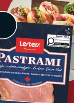 IGA LESTERS SLICED PASTRAMI offer
