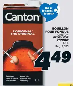 IGA CANTON BROTH FOR FONDUE offer