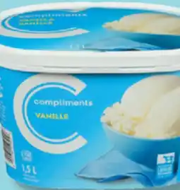 IGA COMPLIMENTS ICE CREAM offer