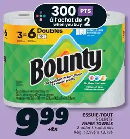 IGA BOUNTY PAPER TOWELS offer