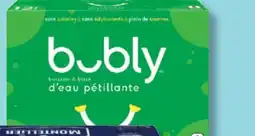 IGA BOISSON À BASE D'EAU PÉTILLANTE BUBLY offer
