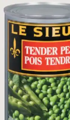 IGA LE SIEUR TENDER PEAS offer