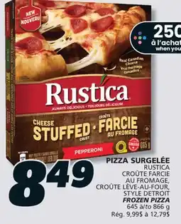 IGA RUSTICA FROZEN PIZZA offer