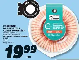 IGA COMPLIMENTS FROZEN COOKED SHRIMP RING offer