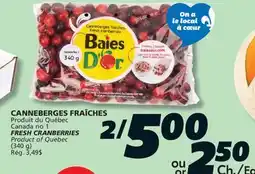IGA FRESH CRANBERRIES offer