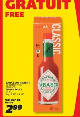 IGA McILHENNY CO. TABASCO PEPPER SAUCE offer