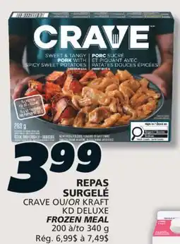 IGA CRAVE FROZEN MEAL offer