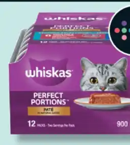 IGA WHISKAS PERFECT PORTIONS CAT FOOD offer