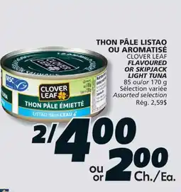 IGA CLOVER LEAF FLAVOURED OR SKIPJACK LIGHT TUNA offer